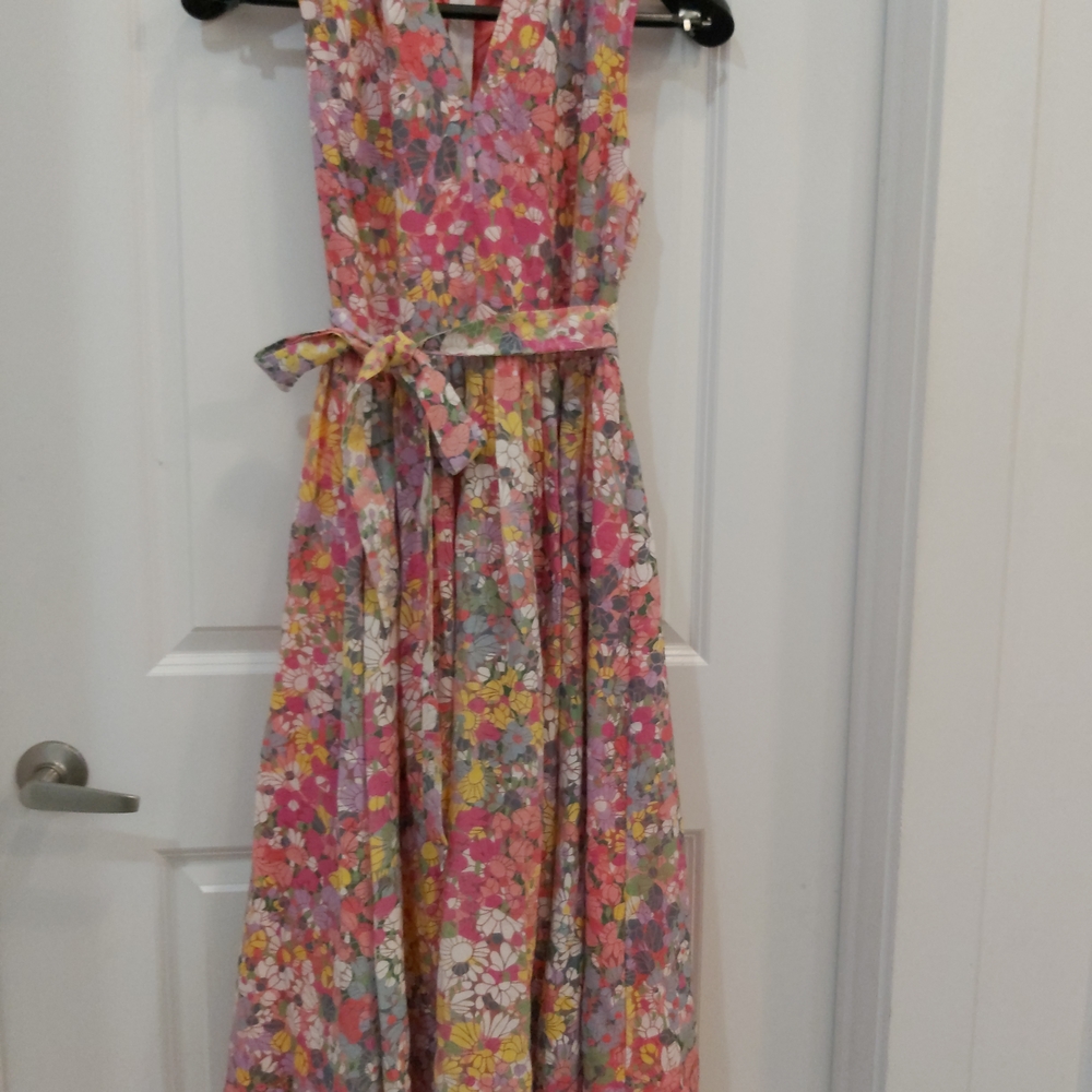 Kate Spade Pink Floral Midi Dress